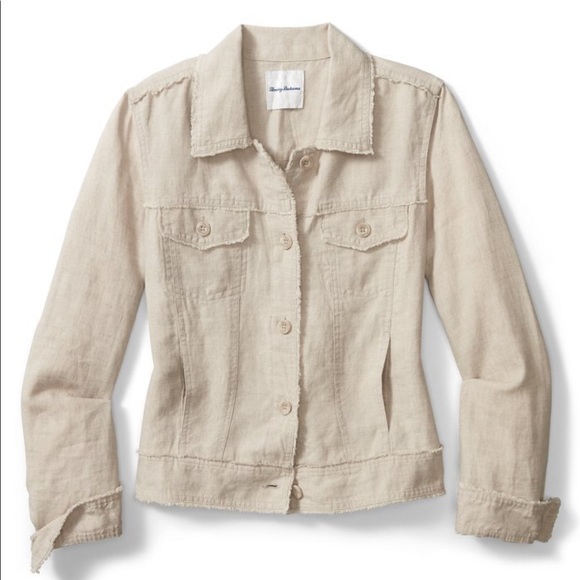 Tommy Bahama Two Palms Linen Raw-Edge Jacket - Picture 9 of 16